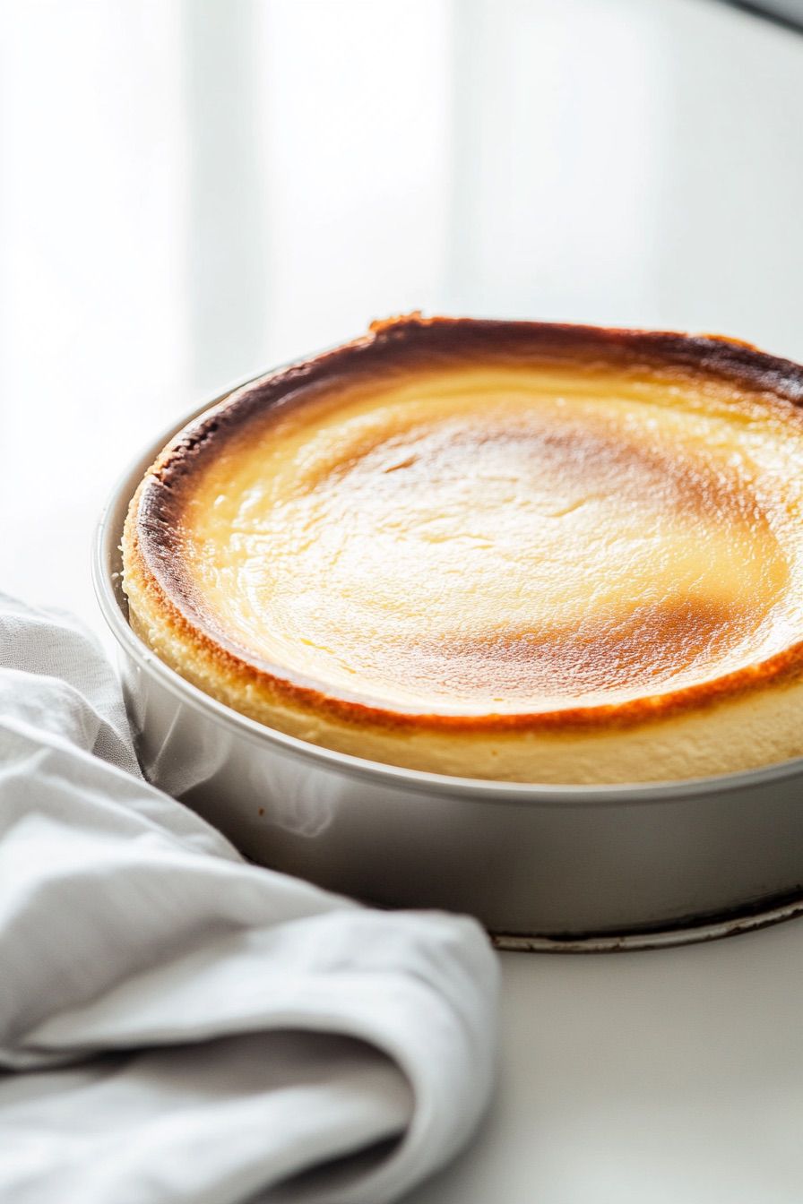 Cheesecake no forno